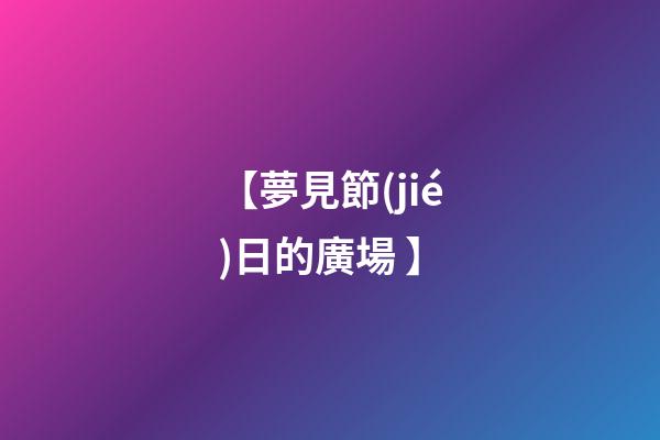 【夢見節(jié)日的廣場 】